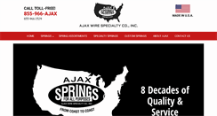 Desktop Screenshot of ajaxsprings.com